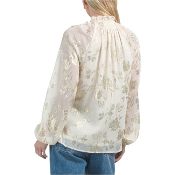 HAVER + BLAIR Yoryu Floral Foil Blouse - Picture 2 of 3